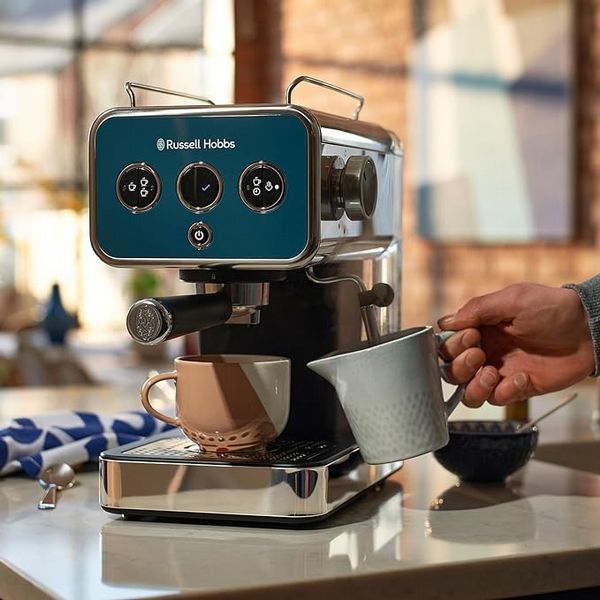 Russell Hobbs Distinctions Espresso Machine Ocean Blue