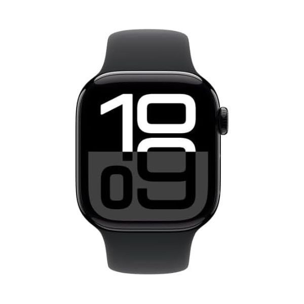 Refurbished Apple Watch Series 10 46mm, Midnight case, Black band. Grade A