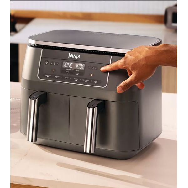 Ninja Dz300Uk Dual Zone 7.6L Airfryer - Gun Metal Grey