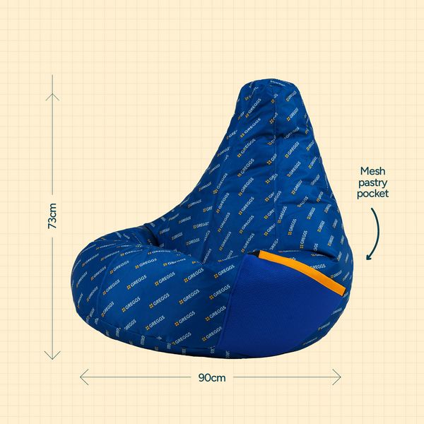 Greggs X Icon Logo Printed Recliner Bean Bag - Limited Edition
