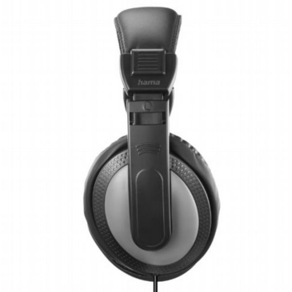 Hama (Shell II) Headphones, 3.5mm Jack, 2m Cable, Black/Dark Grey