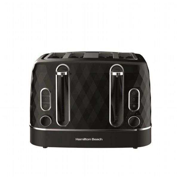 Hamilton Beach Kettle And Toaster Set Diamond Collection Black