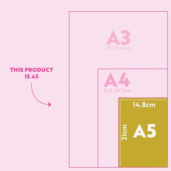 Weekend Planner Pad A5 | Pink & Red