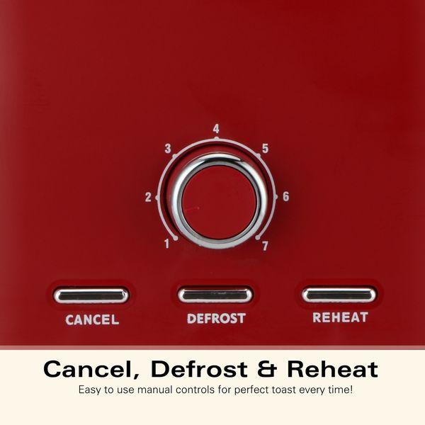 Hamilton Beach Ella Kettle, Toaster and Retro Microwave Red