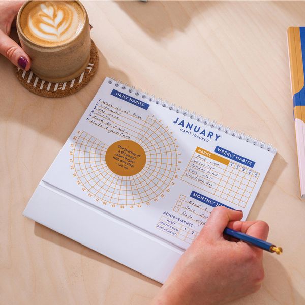Habit Tracker | 12 Month Goal Planner | Tidal Waves