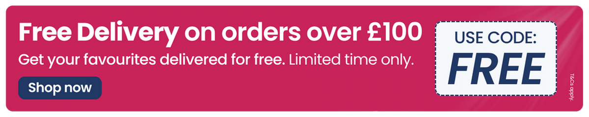 Code: FREE for Free Delivery �100 Spend