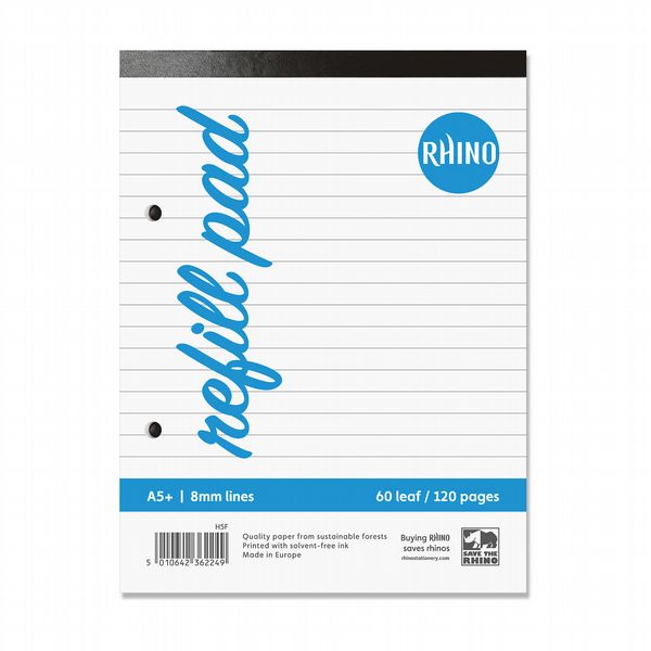 RHINO 8 x 6 Refill Pad 60 Leaf, F8