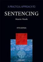 Practical Approach to Sentencing, A