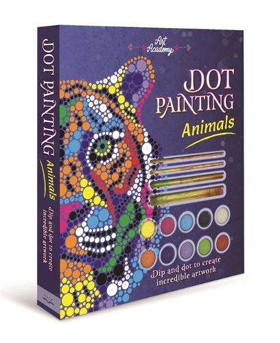  Dot Painting: Animals: A Complete Dot Art Kit with Tools, Paints, and Step by Step Animal...