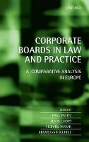 Corporate Boards in Law and Practice: A Comparative Analysis in Europe (PDF eBook)