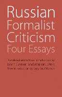 Russian Formalist Criticism: Four Essays, Second Edition