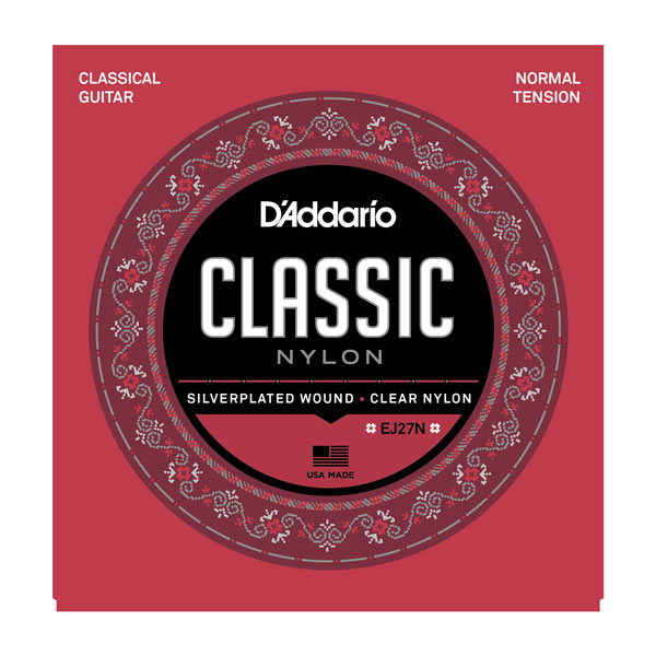 D'Addario EJ27N Student Nylon Classical Guitar Strings, Normal Tension