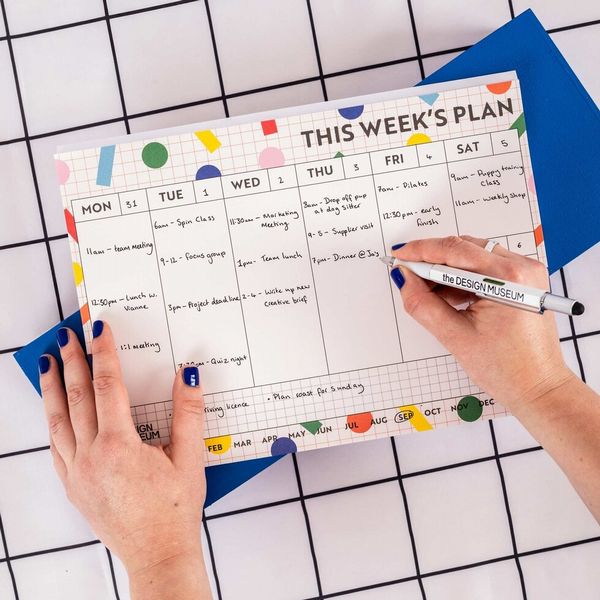 Design Museum A4 Weekly Planner Pad | Dots & Grids