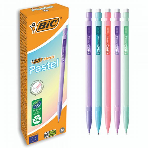 Bic Matic Mechanical Pencil 0.7 Pastel (Pack of 12) 511060