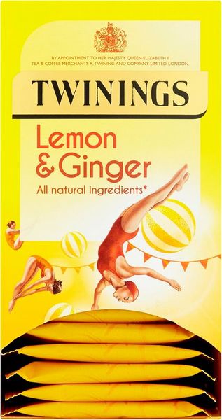 Twinings Lemon and Ginger Fruit Infusion Tea Bags (Pack of 20)