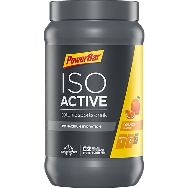 PowerBar - IsoActive 600g Jar - 600g - Orange - vegetarian - vegan