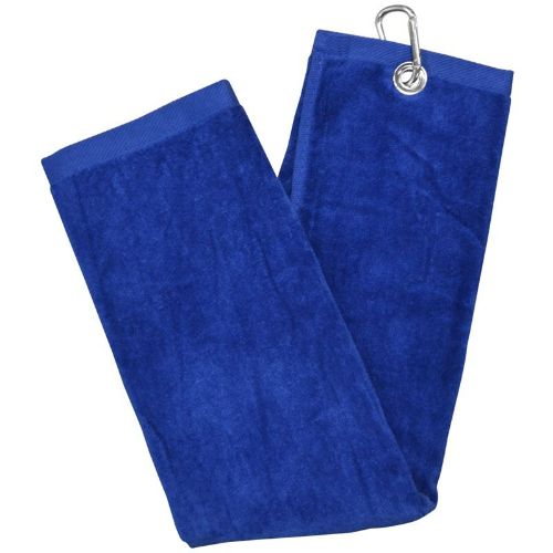Longridge Blank Luxury 3 Fold Golf Towel - Blue