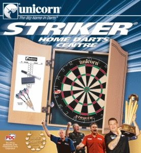 Unicorn Striker Home Dart Center inc 2 Sets of Darts